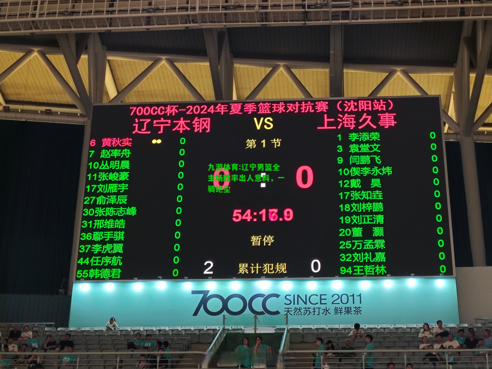 辽宁男篮全主场胜率出人意料，一骑绝尘
